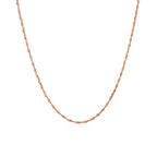 14K Rose Gold Singapore Chain  (1.10 mm)