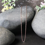 14K Rose Gold Singapore Chain  (1.10 mm)