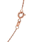 14K Rose Gold Singapore Chain  (1.10 mm)