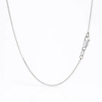 14K White Gold Classic Box Chain  (0.75 mm)