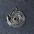 14K White Gold Classic Box Chain  (0.75 mm)