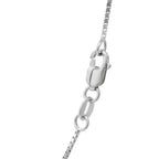 14K White Gold Classic Box Chain  (0.75 mm)