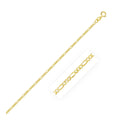 14K Yellow Gold Solid Figaro Chain  (1.90 mm)