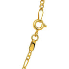 14K Yellow Gold Solid Figaro Chain  (1.90 mm)