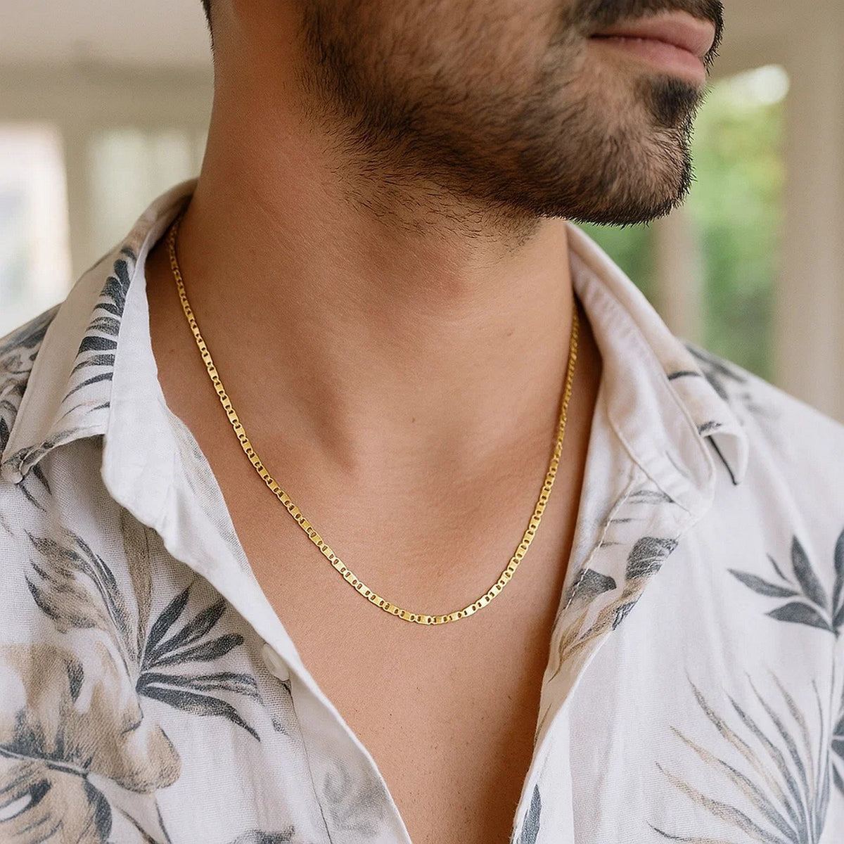 14K Yellow Gold Mariner Link Chain  (1.70 mm)