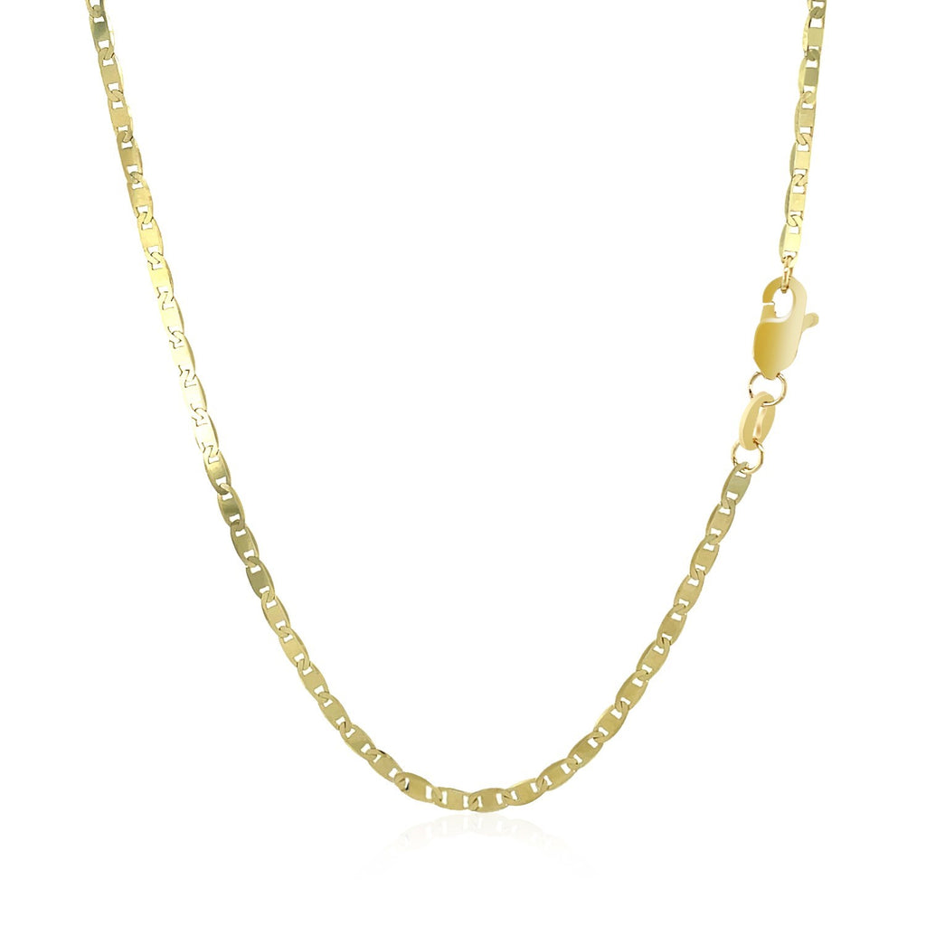14K Yellow Gold Mariner Link Chain  (1.70 mm)