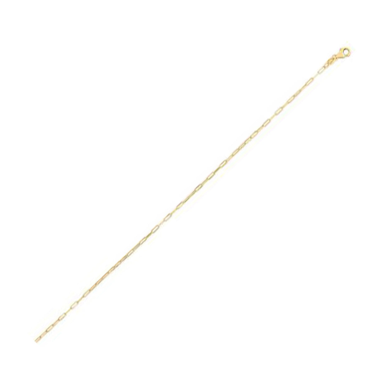14K Yellow Gold Fine Paperclip Chain  (1.2 mm)