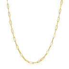 14K Yellow Gold Wide Paperclip Chain  (3.20 mm)