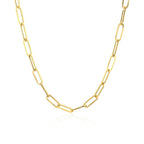 14K Yellow Gold Wide Paperclip Chain  (3.20 mm)