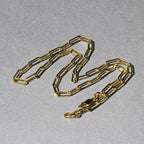 14K Yellow Gold Wide Paperclip Chain  (3.20 mm)