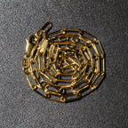 14K Yellow Gold Wide Paperclip Chain  (3.20 mm)