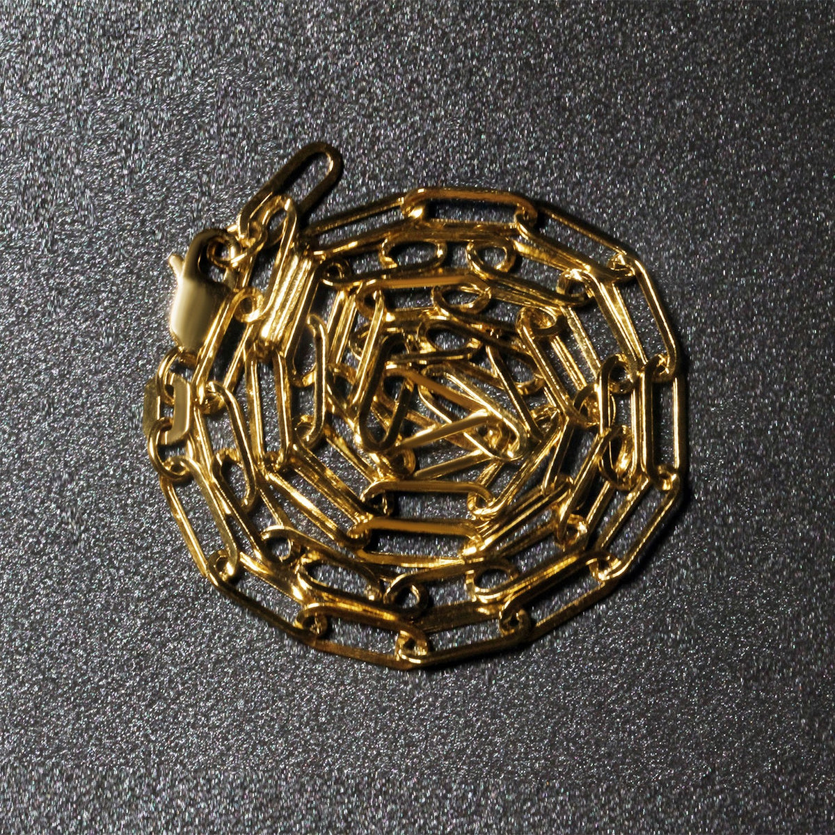 14K Yellow Gold Wide Paperclip Chain  (3.20 mm)
