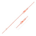 Extendable Cable Chain in 14K Rose Gold  (1.10 mm)