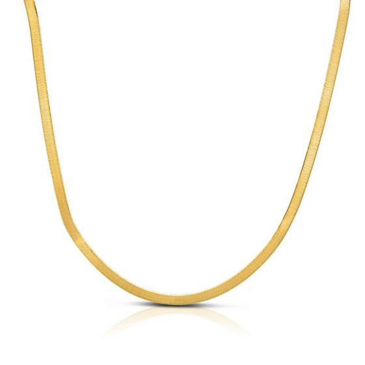 14K Yellow Gold Super Flex Herringbone Chain  (1.50 mm)