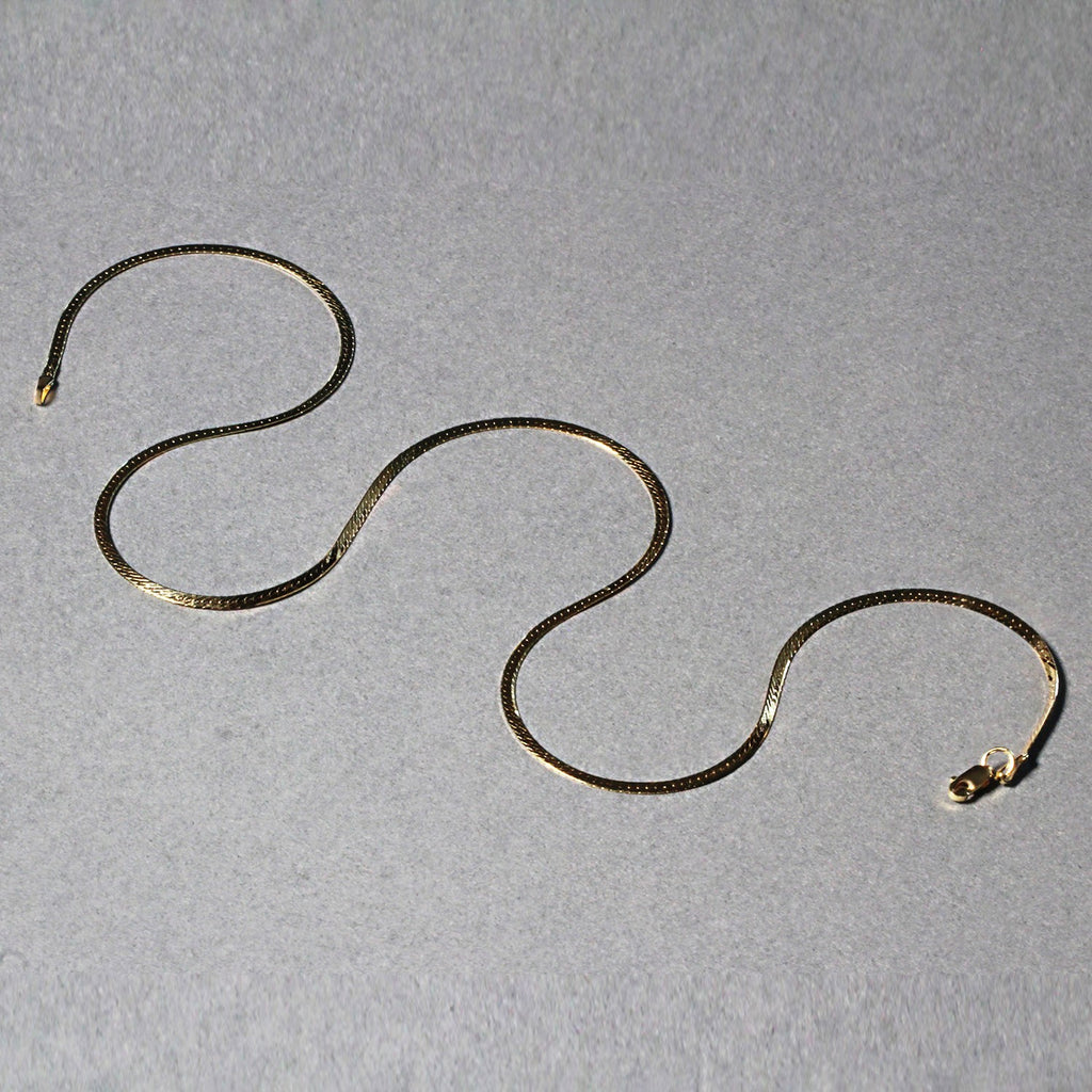 14K Yellow Gold Super Flex Herringbone Chain  (1.50 mm)