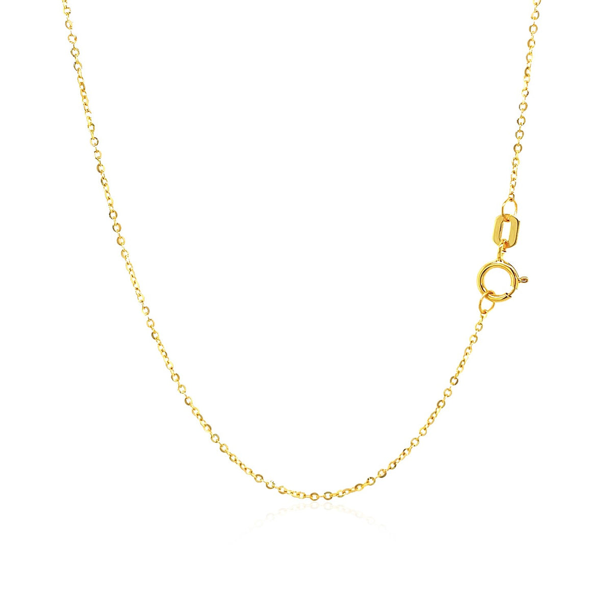 14K Yellow Gold Necklace with Eight Pointed Star and Beads