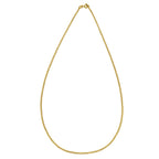 14K Yellow Gold Solid Curb Chain  (2.60 mm)