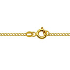 14K Yellow Gold Solid Curb Chain  (2.60 mm)