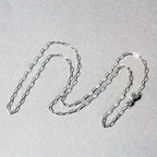14K White Gold Fine Paperclip Chain  (1.50 mm)