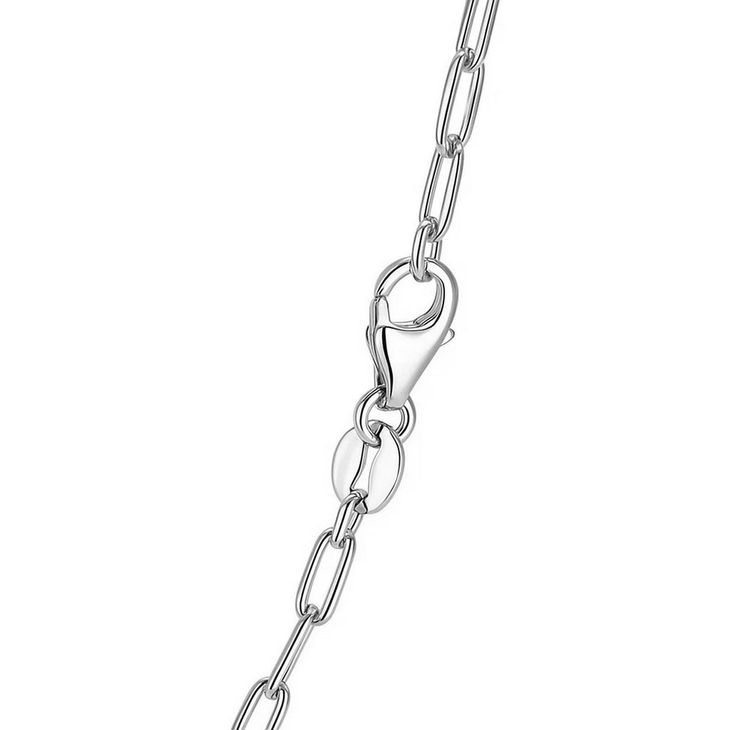 14K White Gold Fine Paperclip Chain  (1.50 mm)