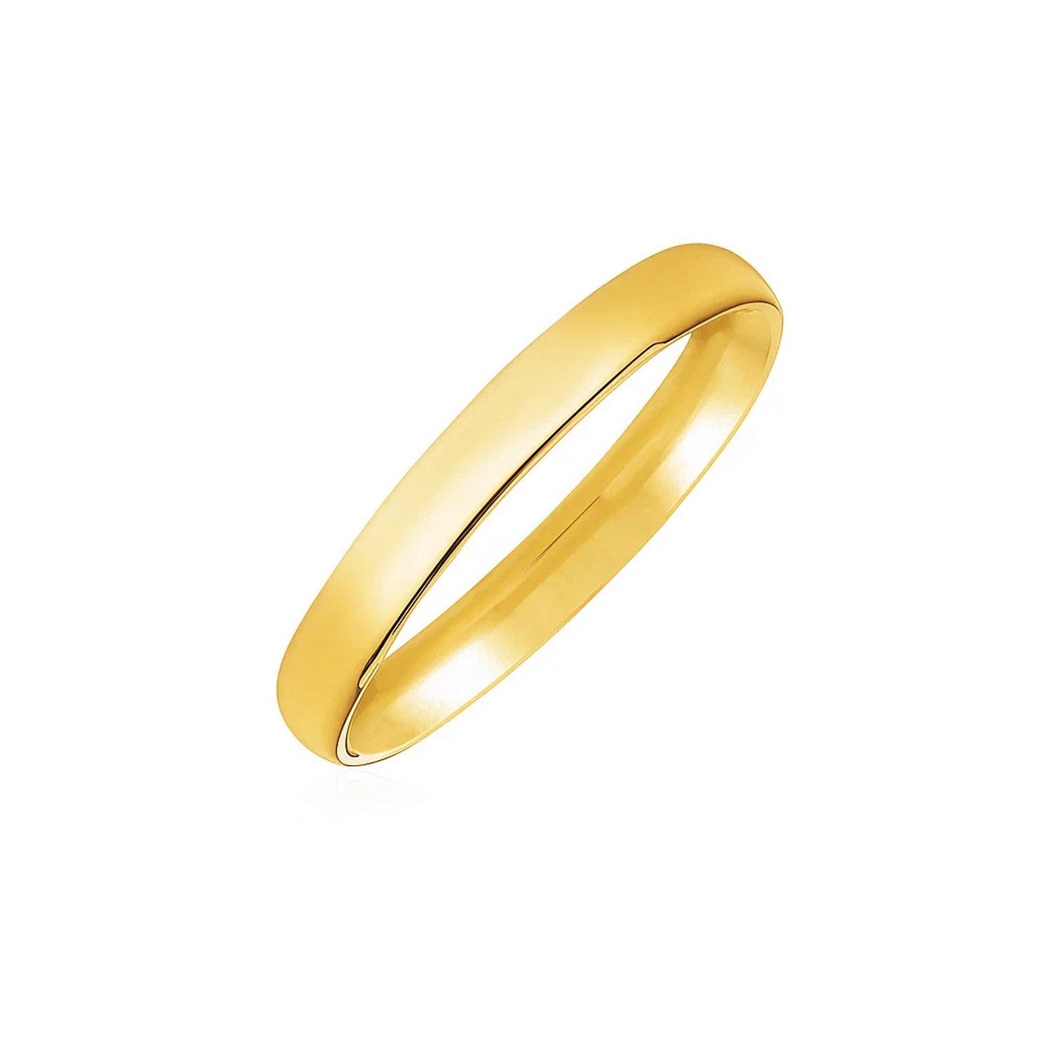 Comfort Fit Wedding Band in 14K Yellow Gold, 3 mm