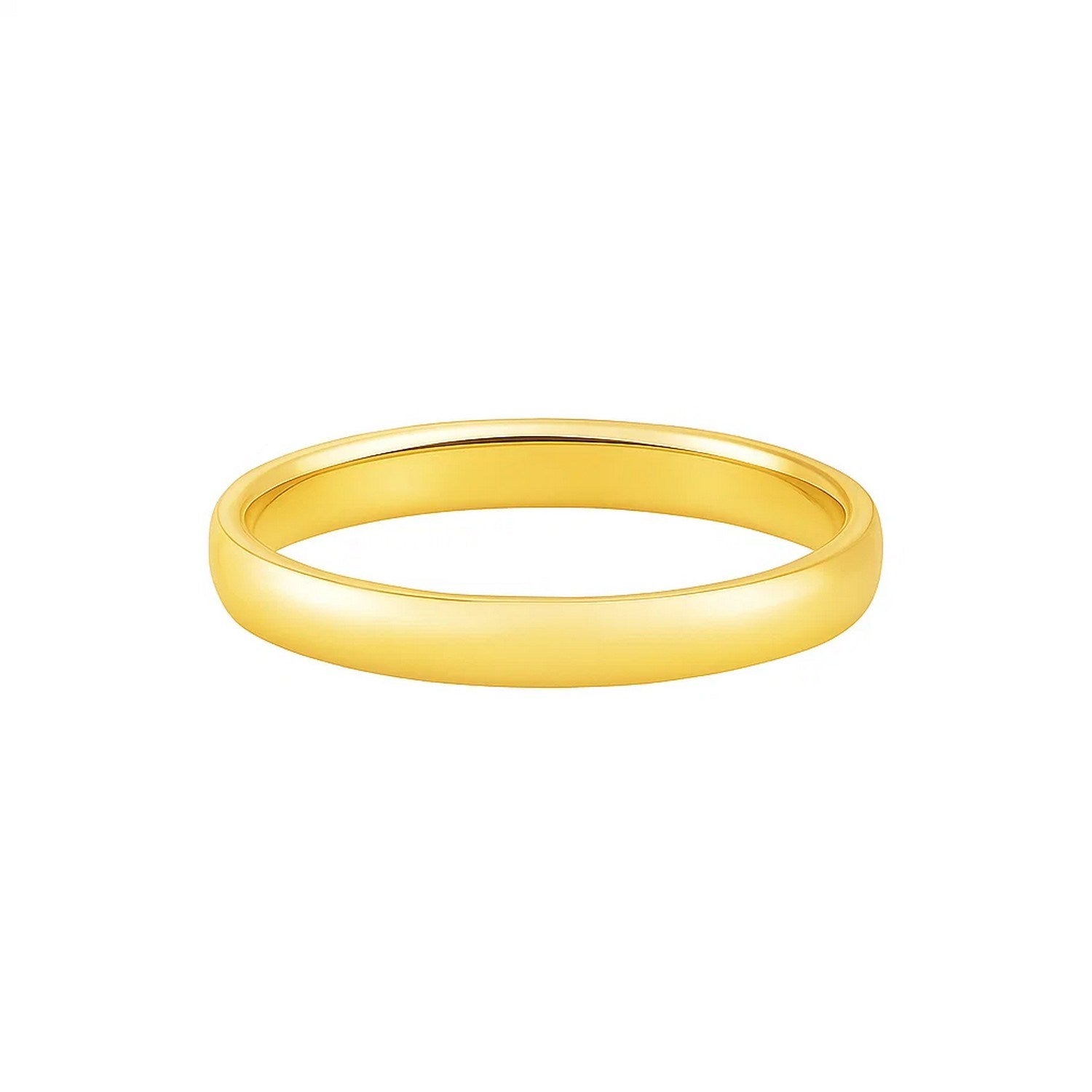 Comfort Fit Wedding Band in 14K Yellow Gold, 3 mm