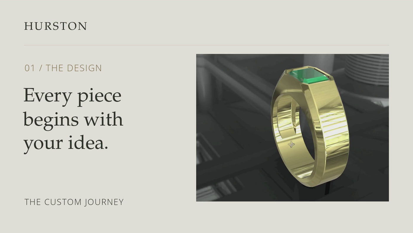 The Muzo ring from CAD design to finished piece, with gentle piano music.